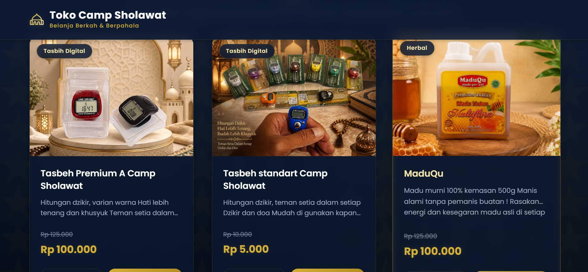 Toko/Jasa Online – Website penjualan dan layanan online